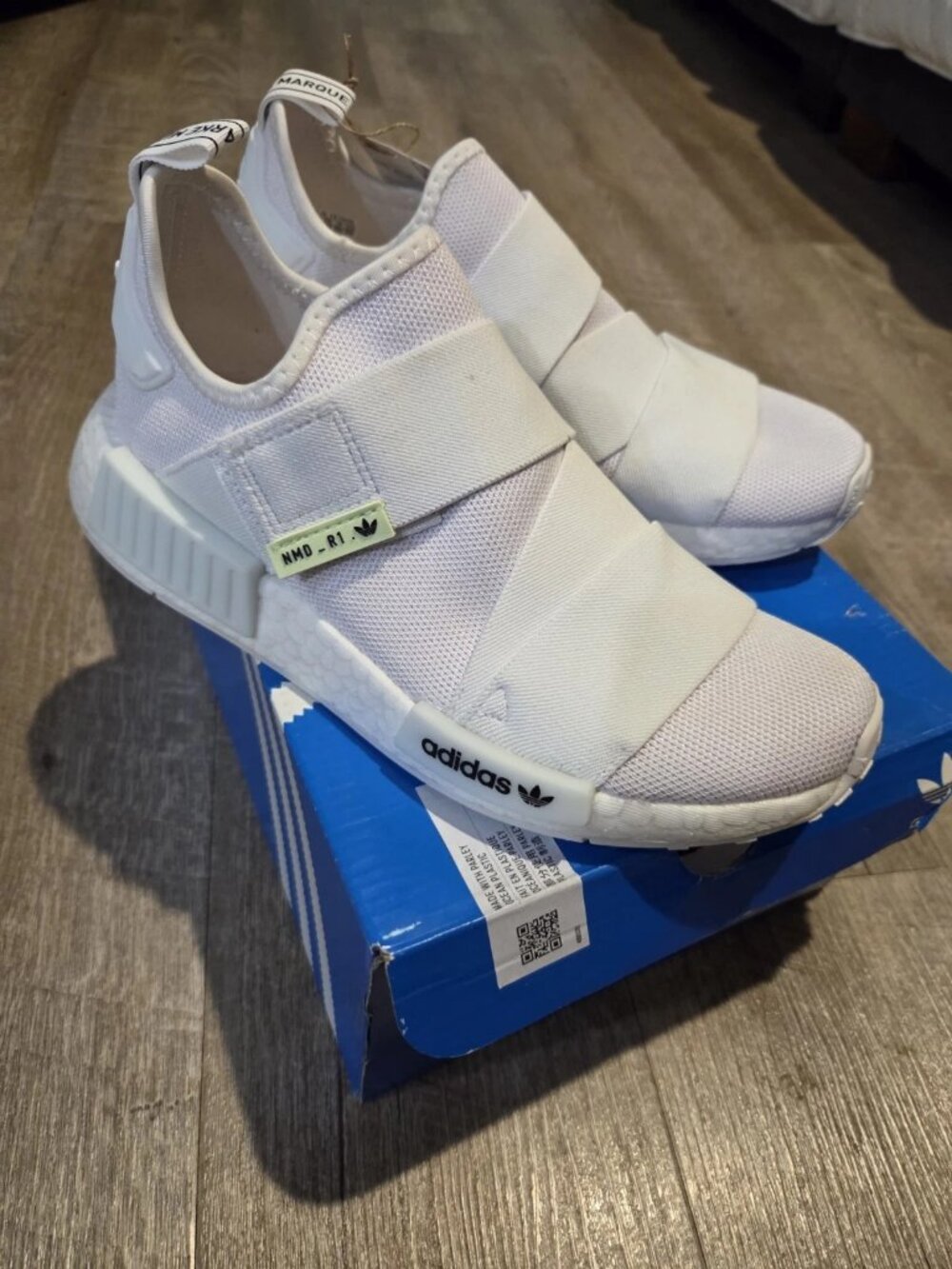 adidas NMD R1 GW5699 White Pink Women's 6.5 Running Sneakers